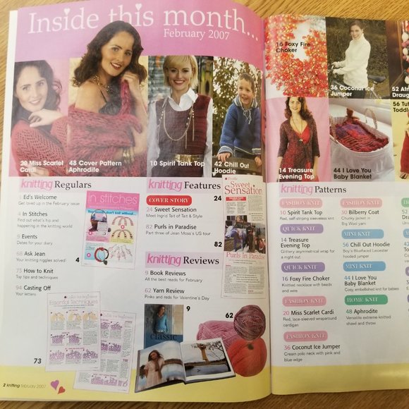 Rare, Collectible The Knitter UK magazine February 2007 Issue 34 - Picture 4 of 5